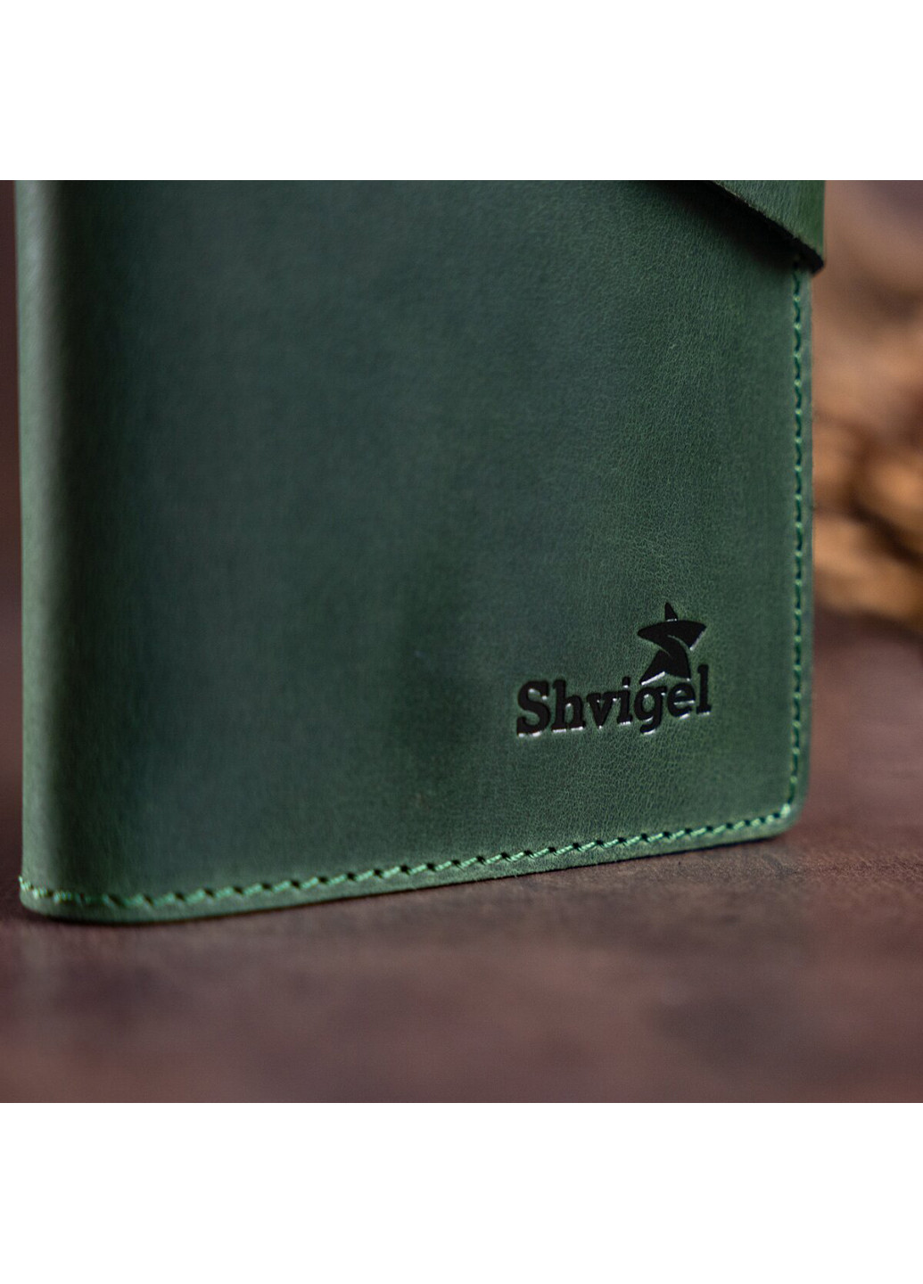 Шкіряний гаманець 18х8,5х1 см Shvigel (253491146)