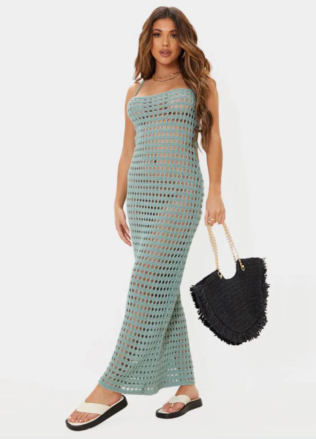 Бірюзова кежуал сукня PrettyLittleThing однотонна