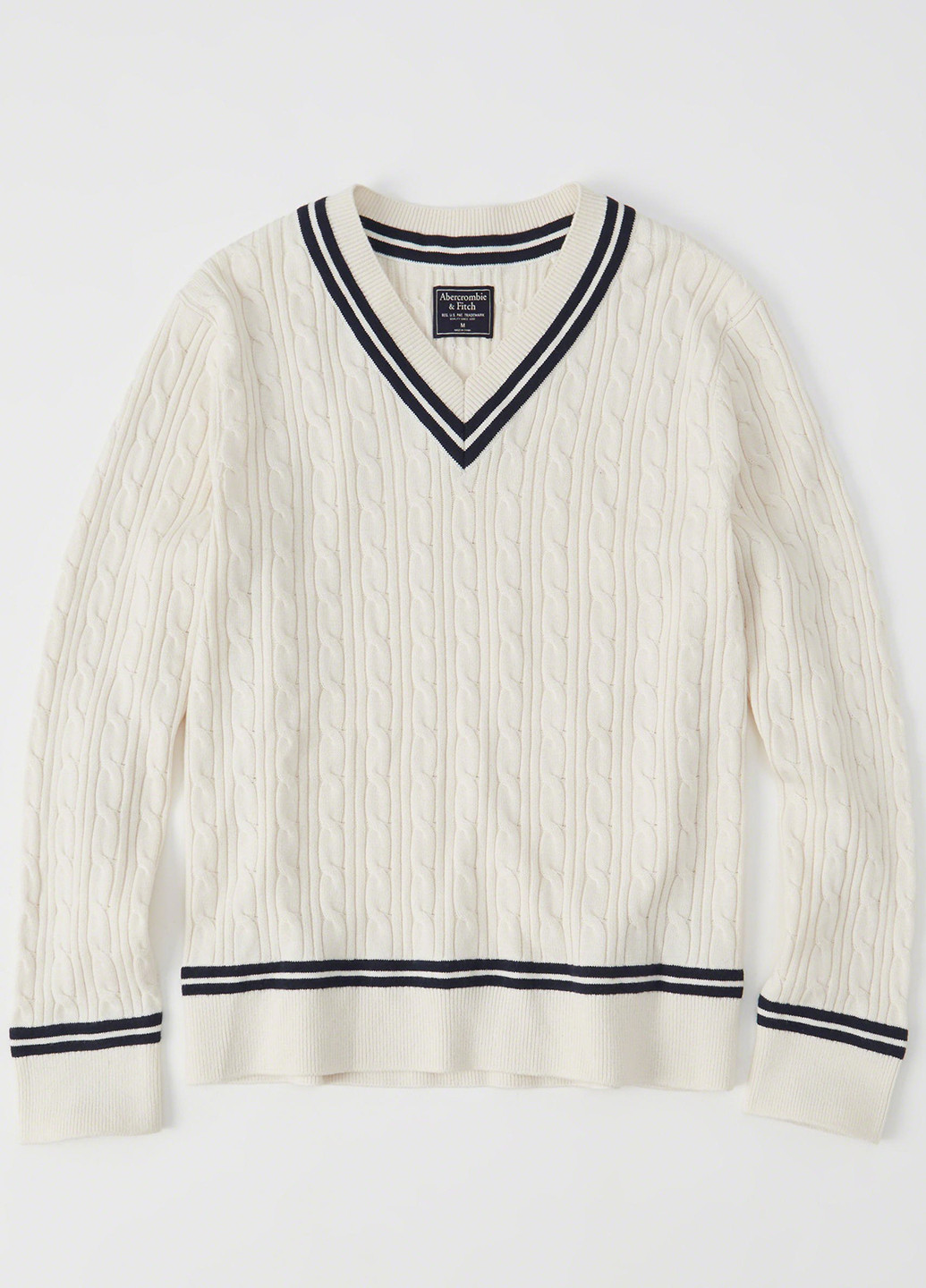 Молочный демисезонный пуловер пуловер Abercrombie & Fitch