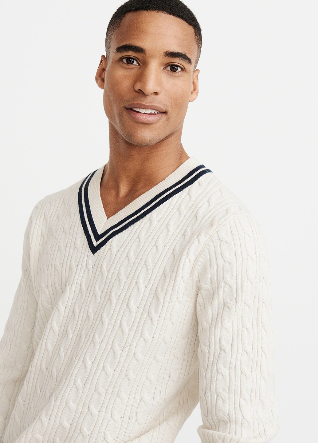 Молочный демисезонный пуловер пуловер Abercrombie & Fitch