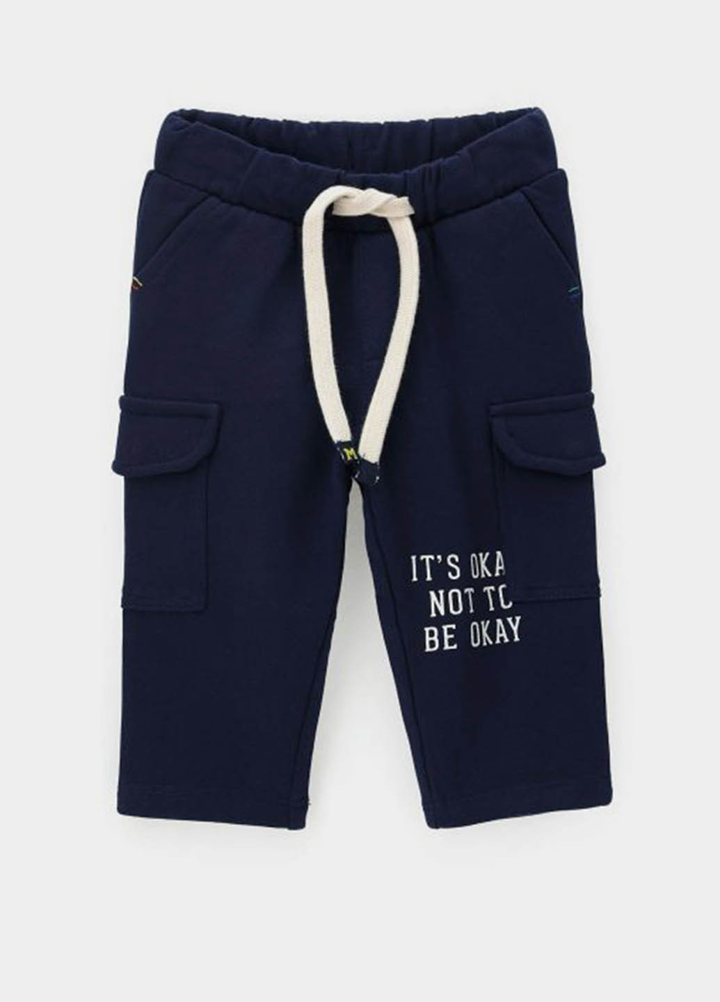 Темно-синие спортивные демисезонные брюки карго Original Marines