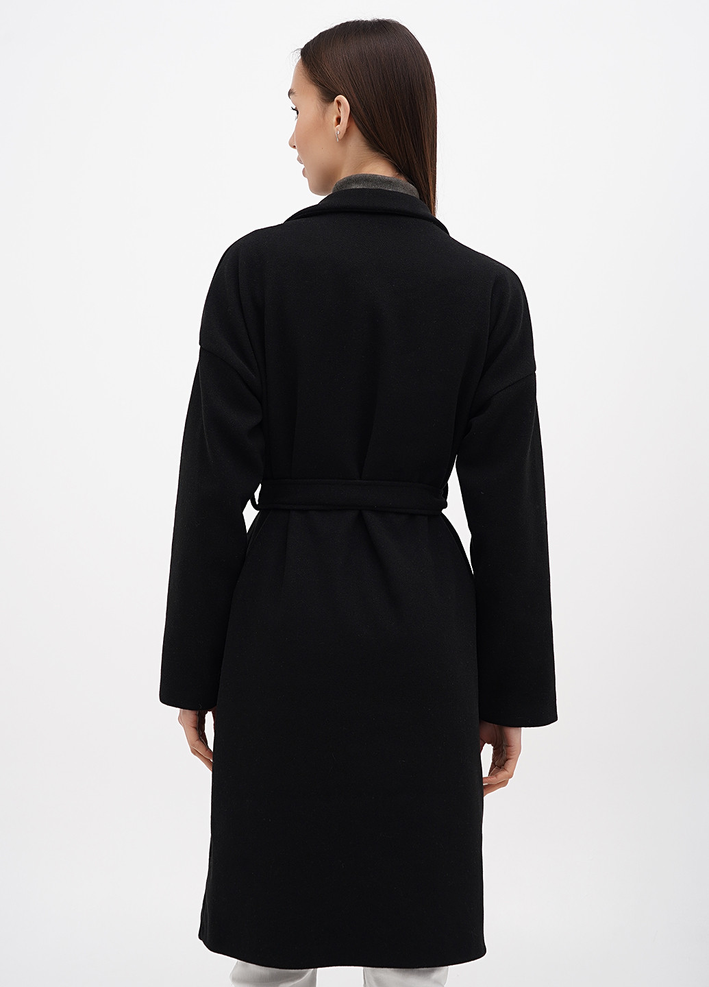 Чорне демісезонне Пальто однобортне Boohoo