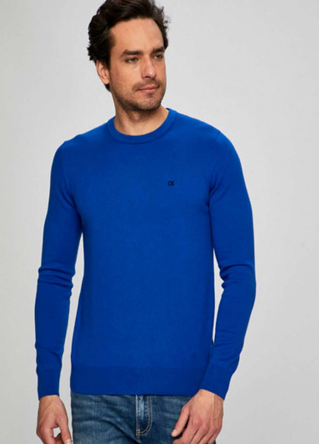 Голубой демисезонный свитер No Name