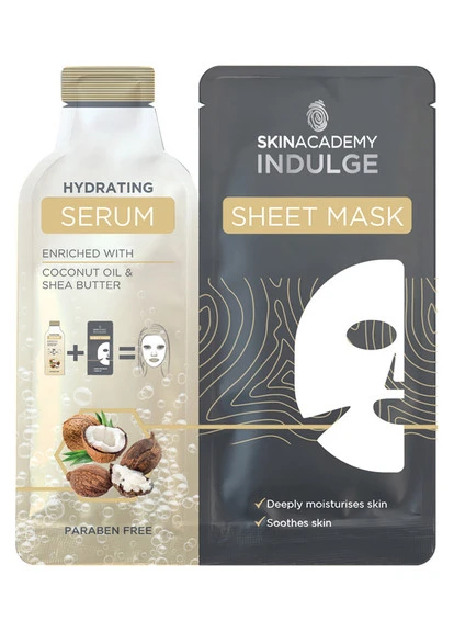 Тканевая маска+сыворотка для лица Indulge Hydrating Serum Sheet Mask Skin Academy (250116077)