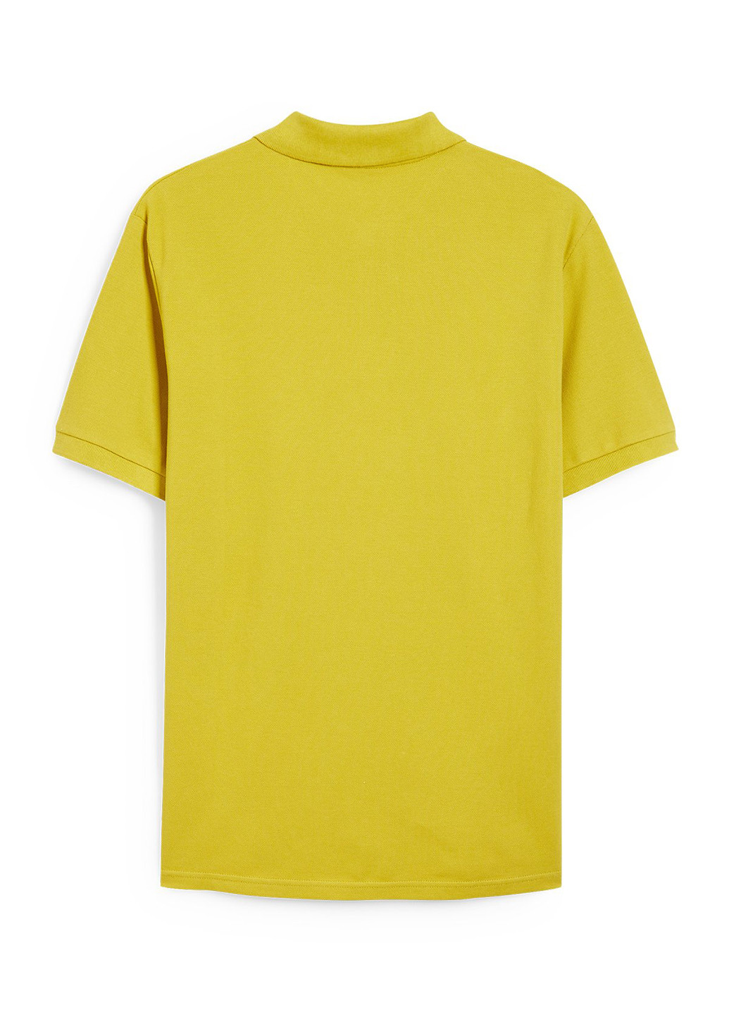 Горчичная футболка-поло для мужчин C&A однотонная