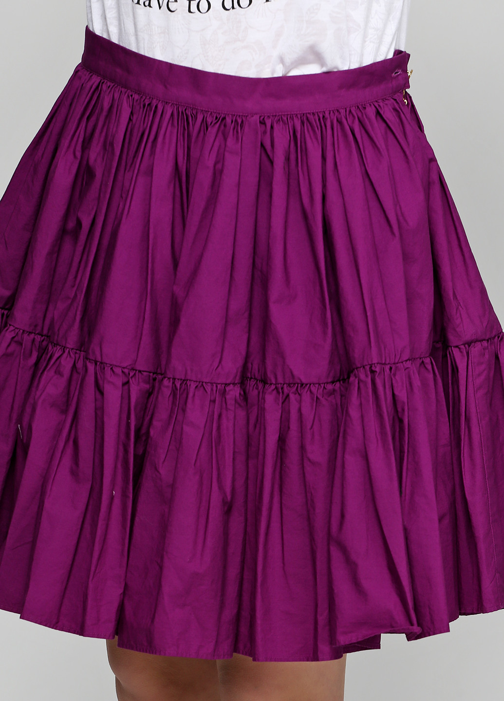 Фиолетовая кэжуал однотонная юбка Juicy Couture клешированная