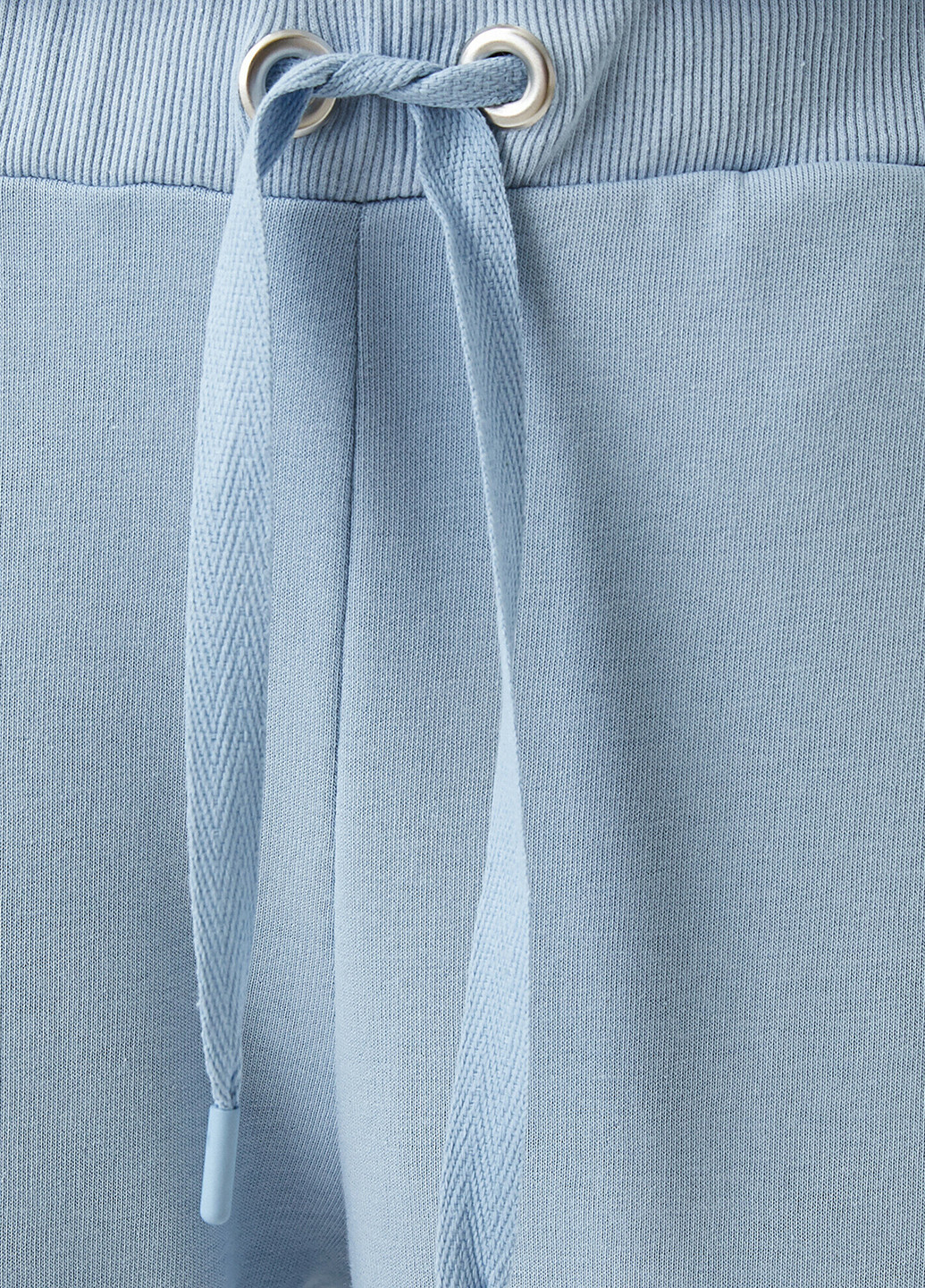 Штани KOTON джогери, завужені однотонні блакитні спортивні трикотаж, бавовна