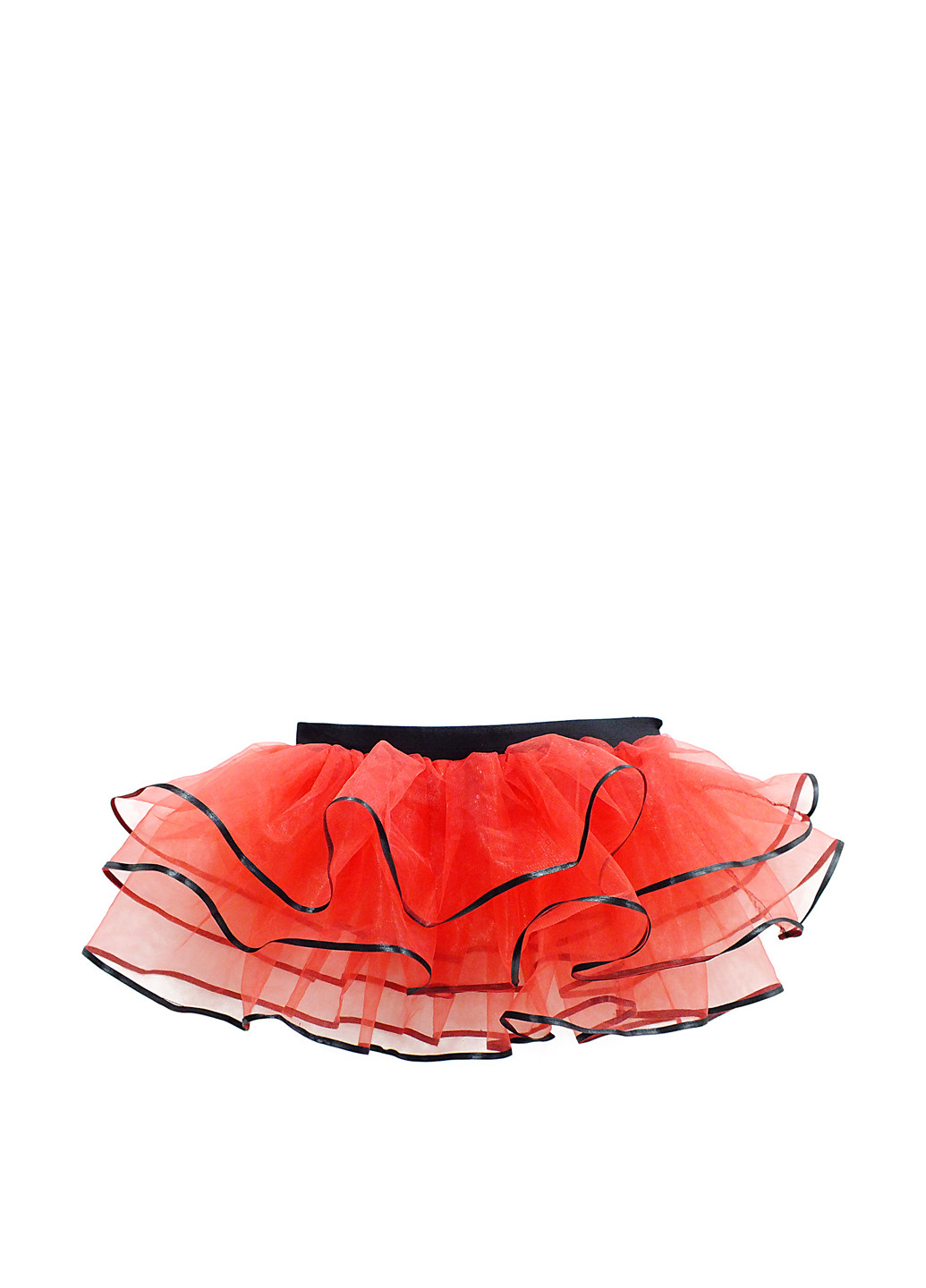 Красная кэжуал однотонная юбка Seta Decor а-силуэта (трапеция)