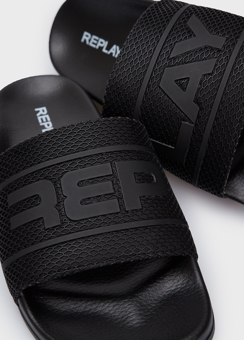Черные кэжуал шлепанцы Replay