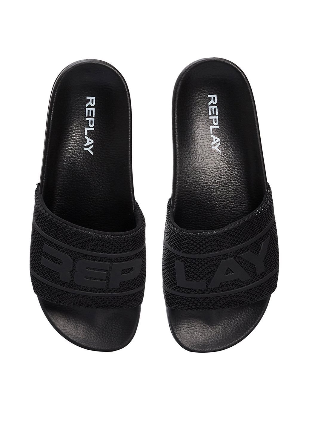 Черные кэжуал шлепанцы Replay