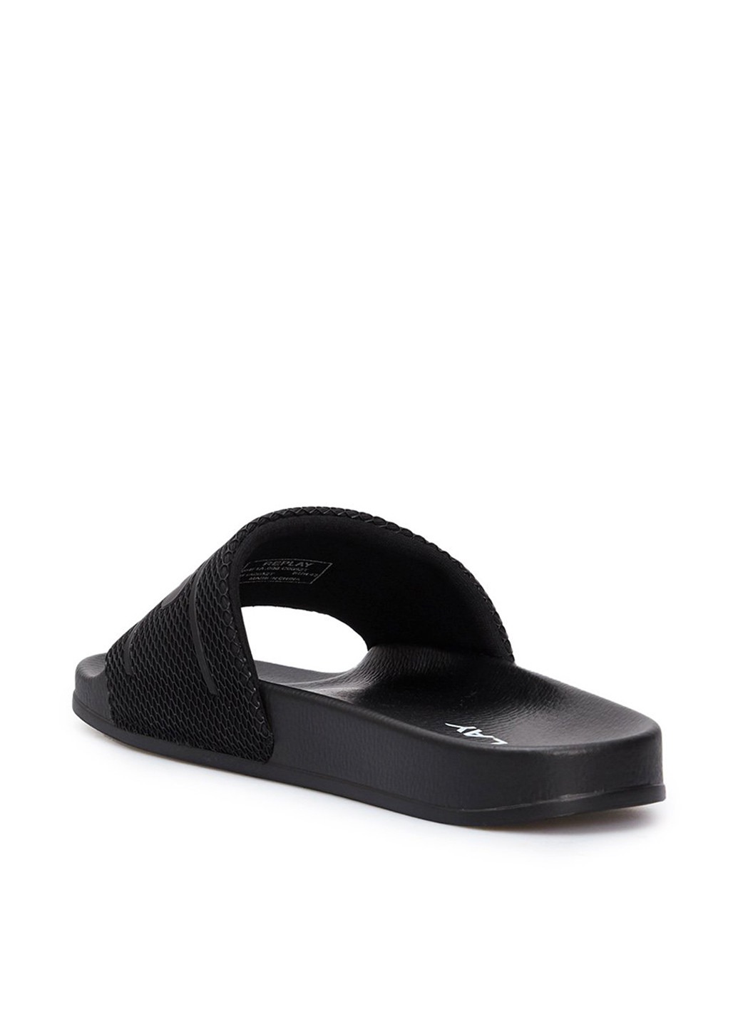 Черные кэжуал шлепанцы Replay