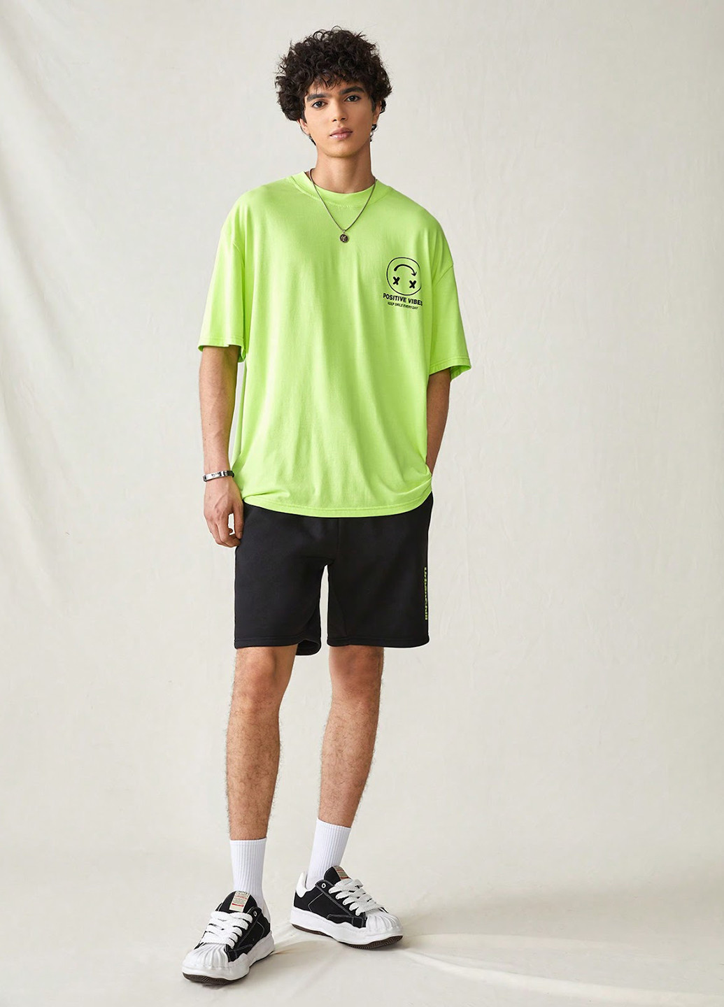Лайм літній комплект (футболка, шорти) SHEIN