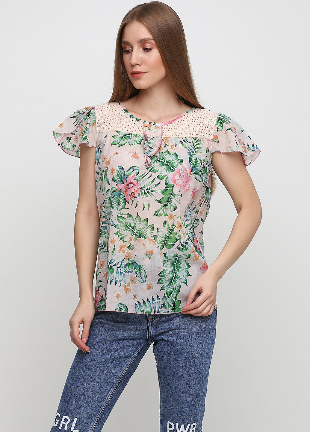 Светло-розовая блуза Sidecar