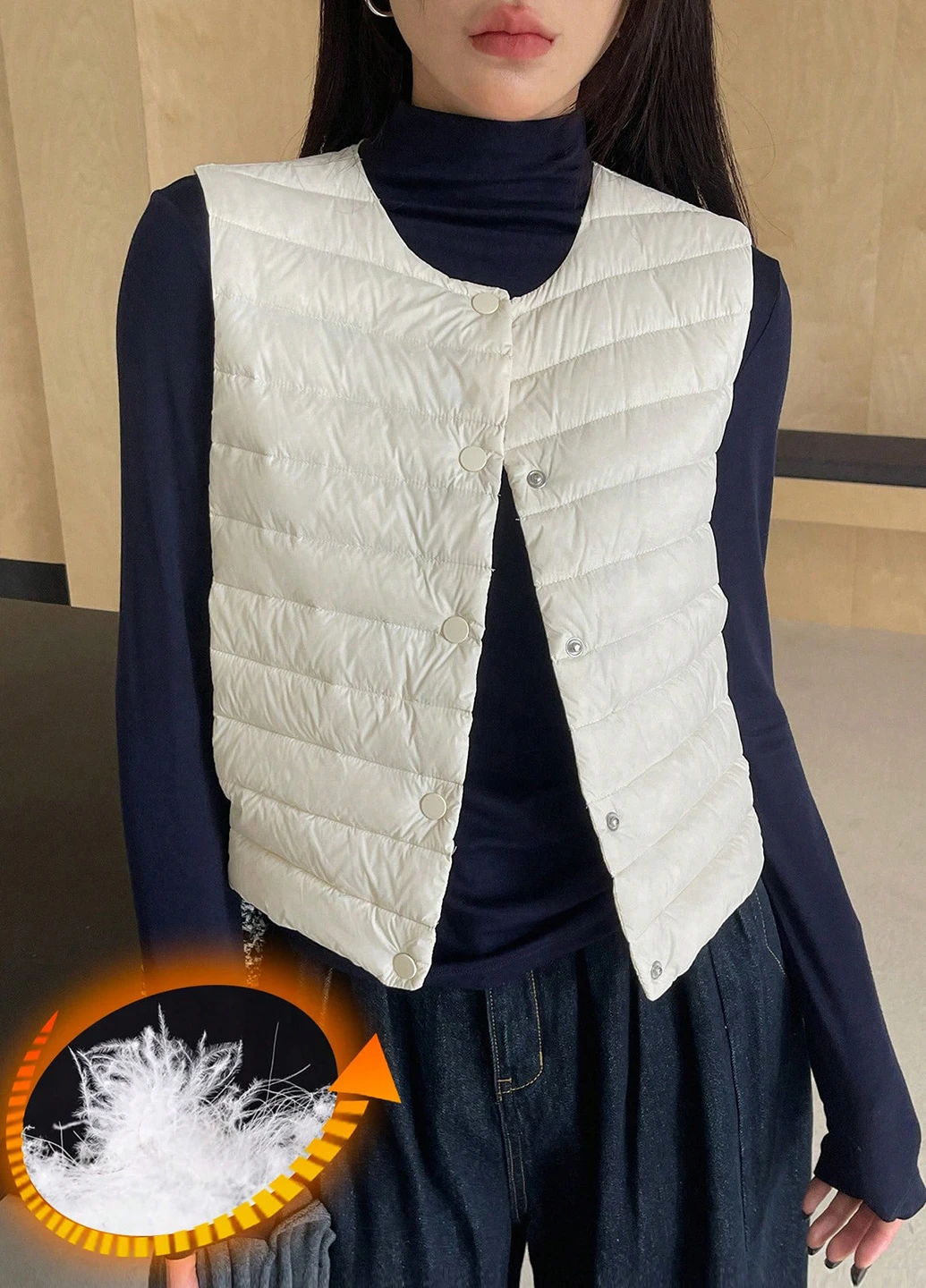 Белая демисезонная куртка SHEIN