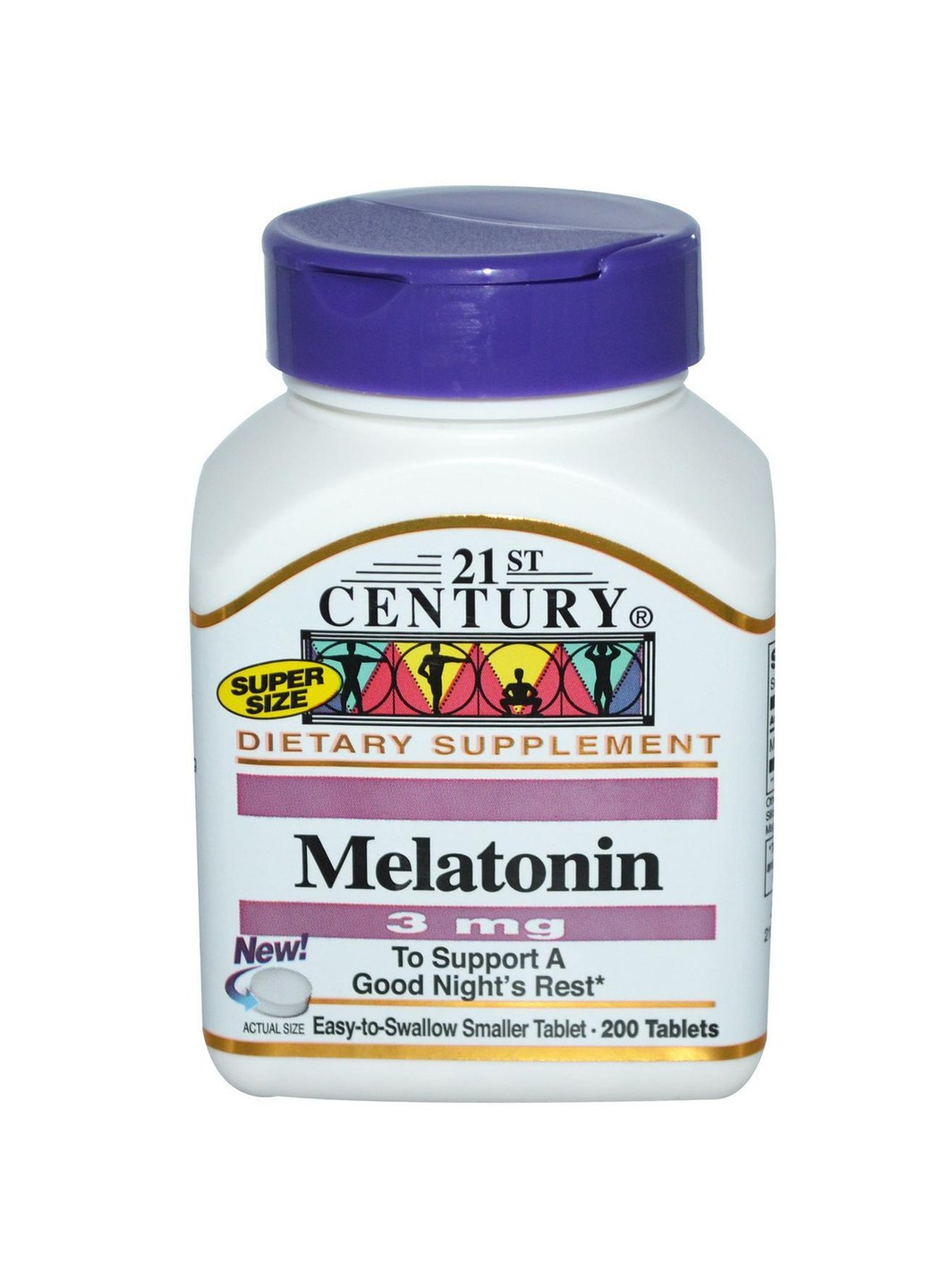 Мелатонин Melatonin 3 mg (200 таб) 21 век центури 21st Century (255408650)