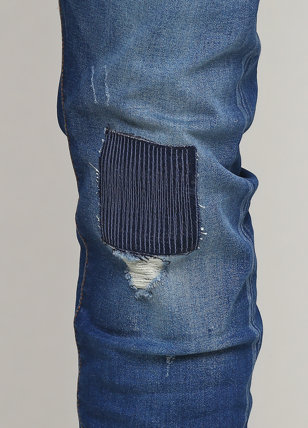 Джинси Piazza Italia прямі однотонні сині джинсові бавовна
