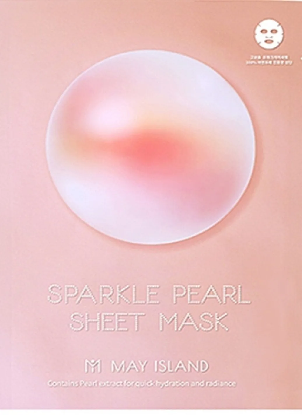 Зволожуюча тканинна маска з перлами Sparkle Pearl Sheet Mask, 30 г May Island (219904399)
