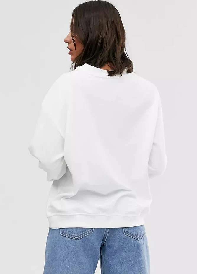 Белый свитшот Monki однотонный (252840516)