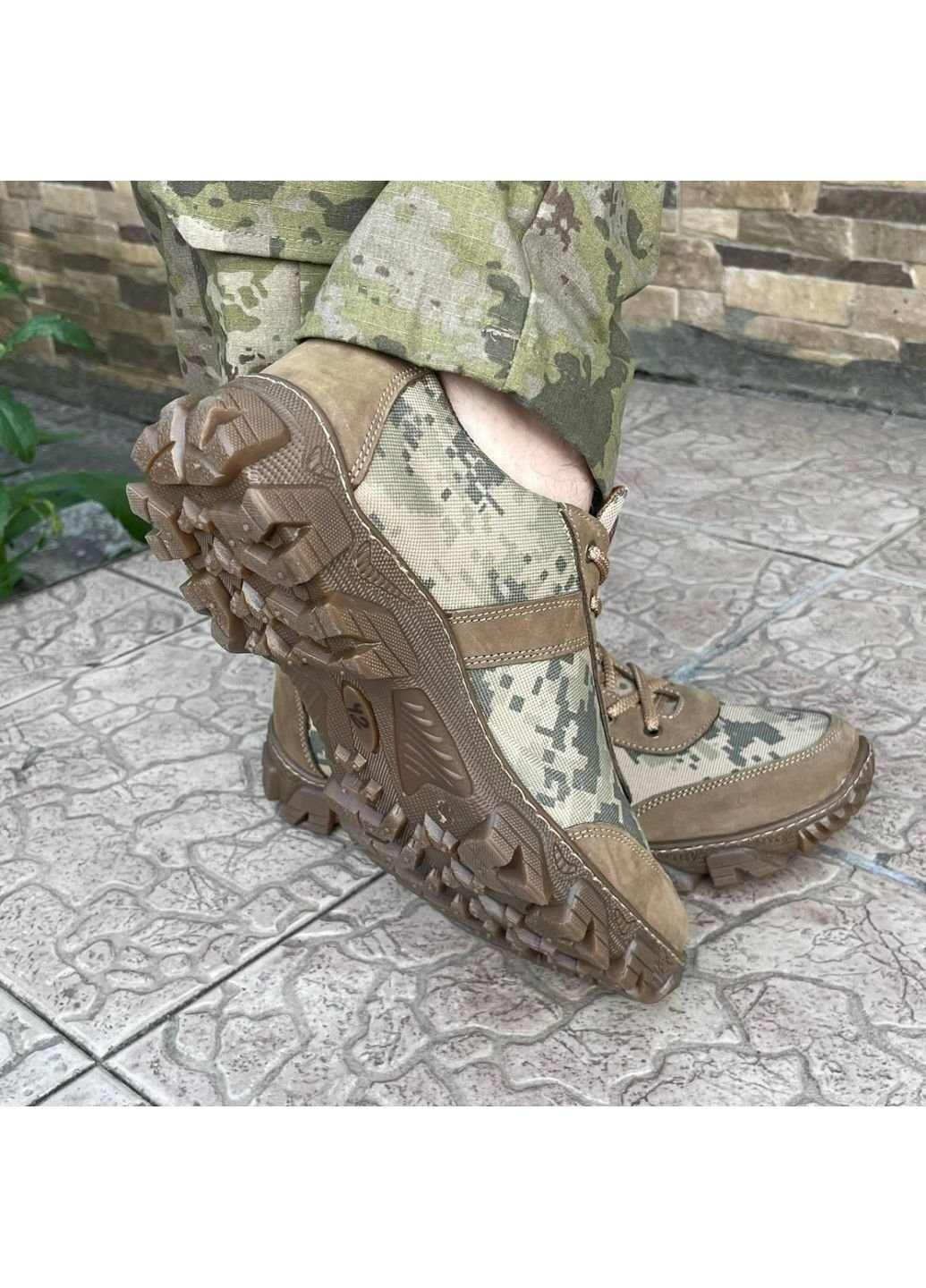Хакі Осінні кросівки чоловічі тактичні літні зсу піксель 6635 40 р 26 см хакі No Brand
