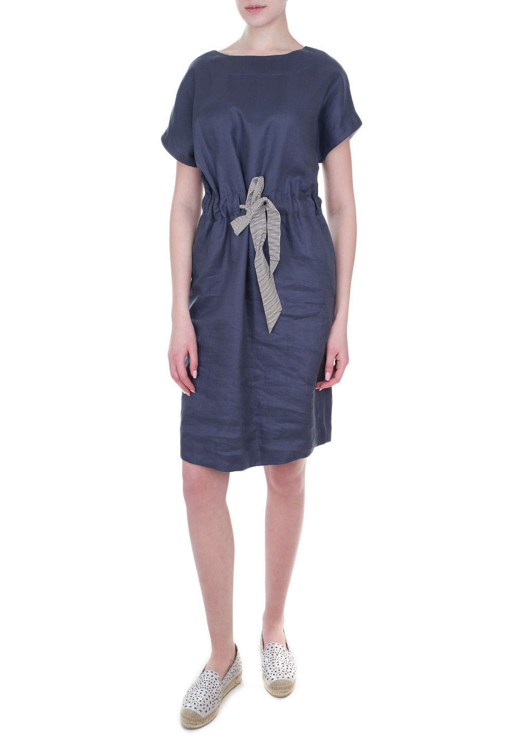 Синя кежуал плаття, сукня Emporio Armani однотонна