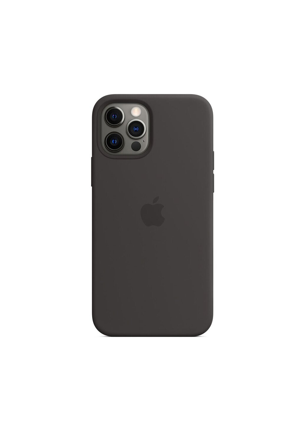Чохол силіконовий soft-touch Apple Silicone case для iPhone 12 Pro Max чорний Black A quality Apple (219295141)