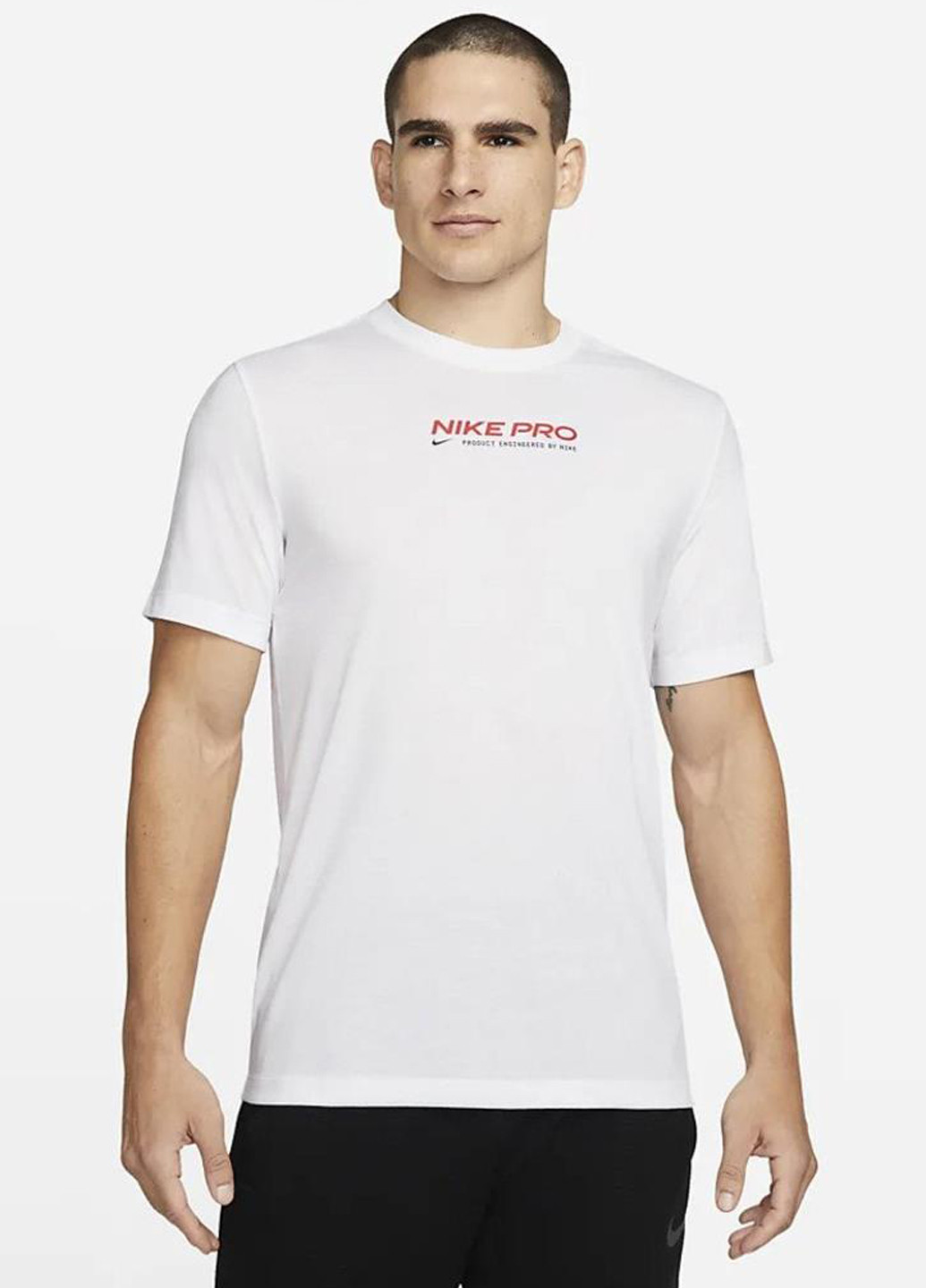 Біла футболка dm5677-100 Nike Pro Dri-FIT Men's Training T-Shirt