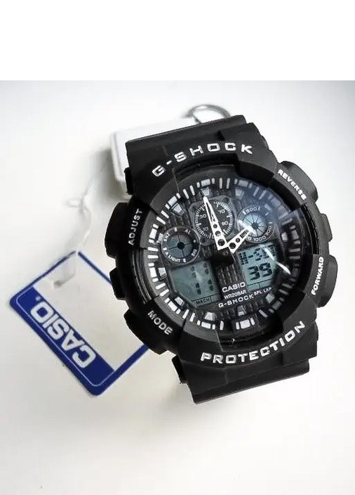 Чоловічі спортивні годинник G-Shock GA-100 касіо джі шок чорні Casio (253850601)
