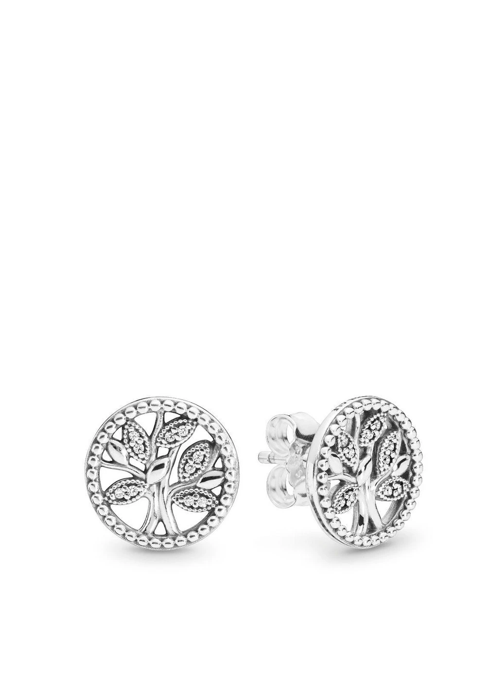 Серебряные серьги «Семейное дерево" 297843CZ No Brand (252432968)