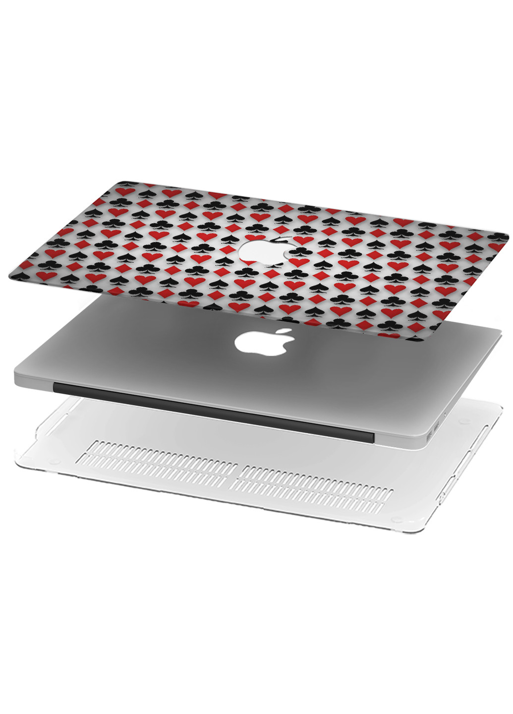 Чехол пластиковый для Apple MacBook 12 A1534 / A1931 Масть карты (Card Suit) (3365-2111) MobiPrint (218505890)