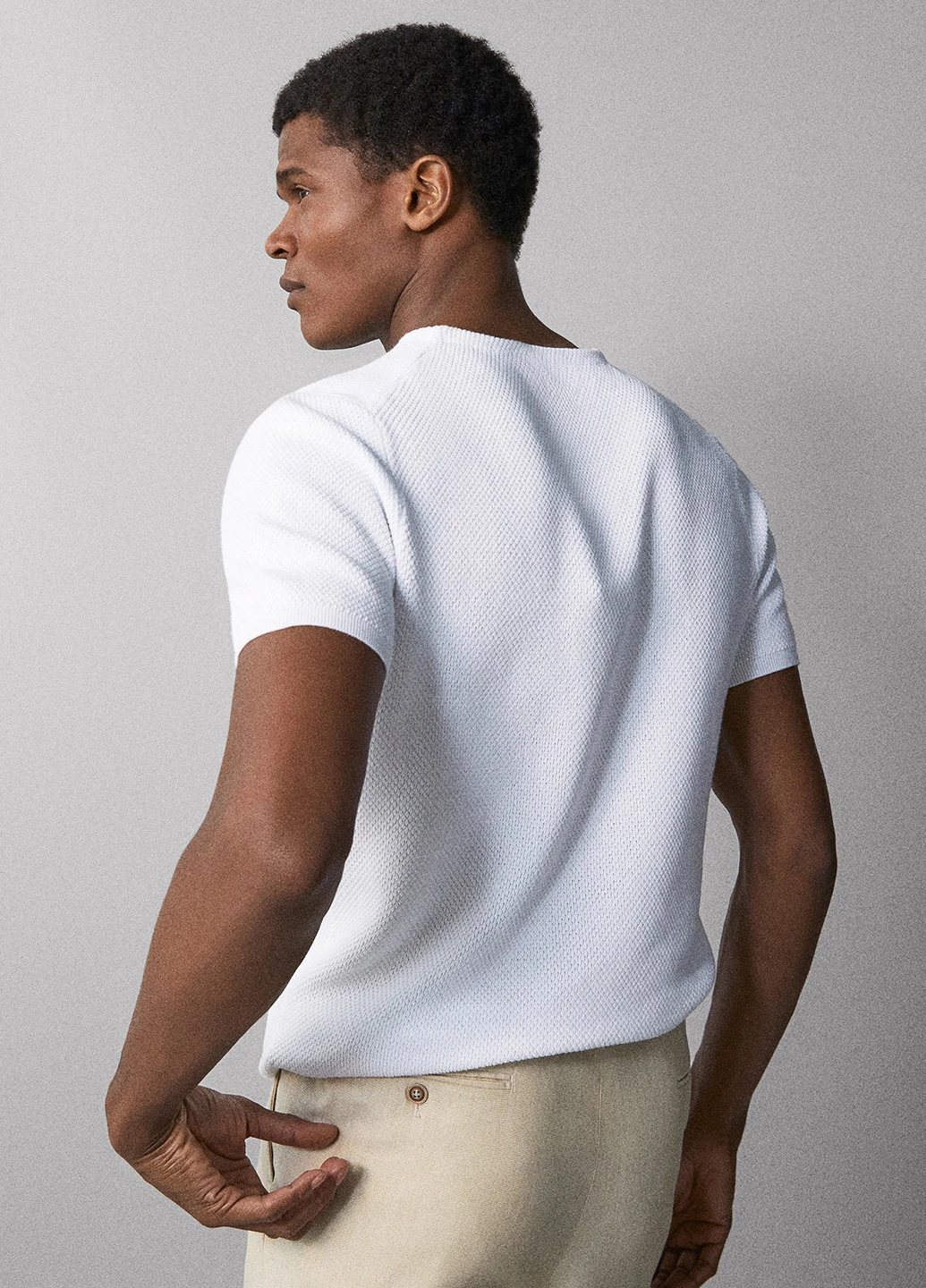 Белая футболка Massimo Dutti