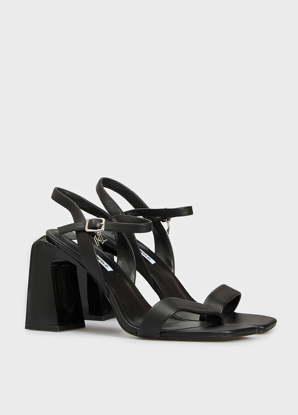Черные босоножки Karl Lagerfeld с логотипом