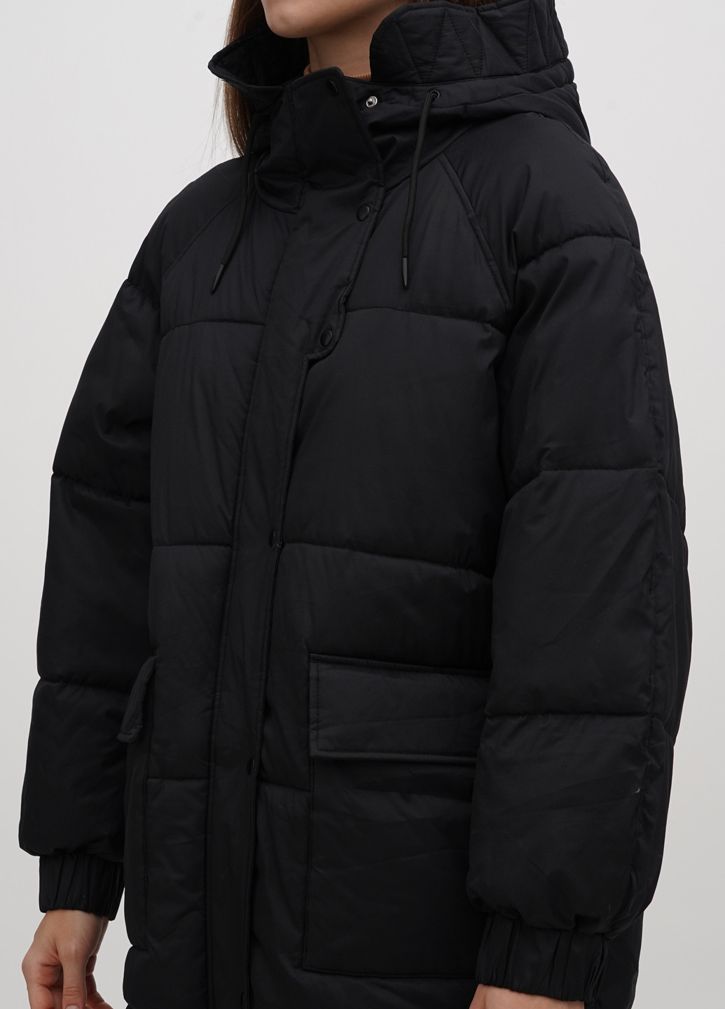 Чорна демісезонна куртка H&M