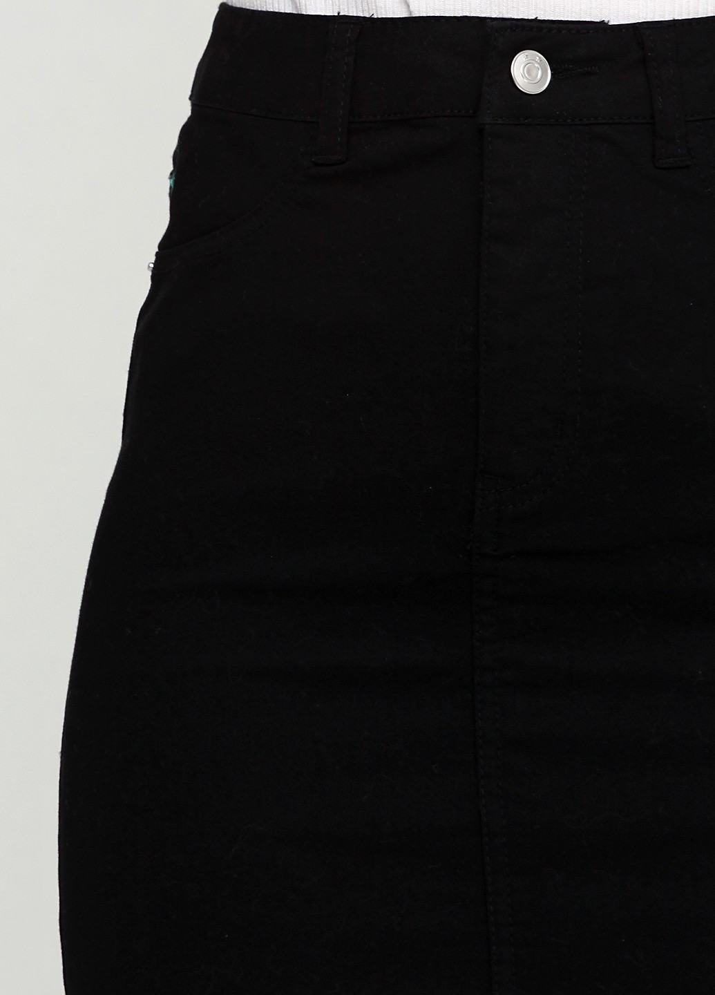 Черная джинсовая однотонная юбка Saints & Mortals карандаш