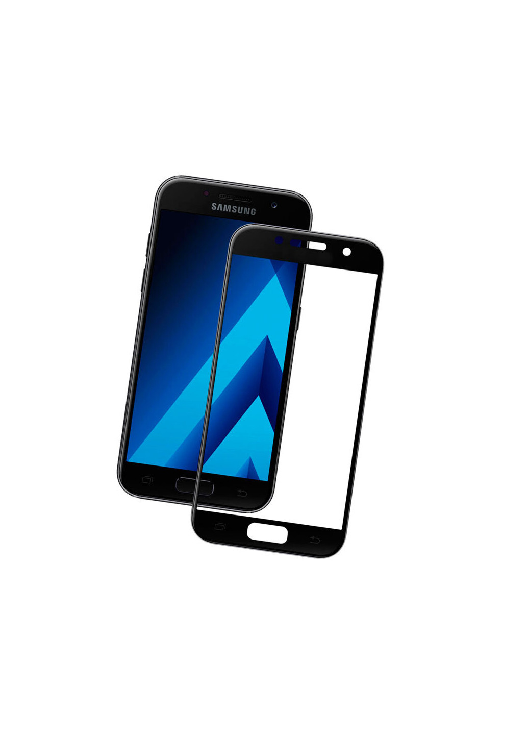 Стекло защитное 3D для Samsung A7 2017 Black CAA (242228739)