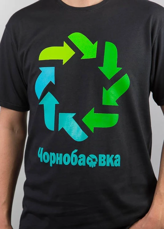 Черная футболка с коротким рукавом No Brand