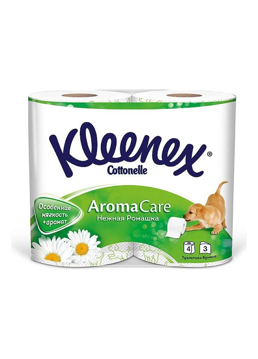 Туалетний папір camomile fsc ромашка 3 ш 8 рулонів 150 відр. 18,4 м () Regina 8004260438506 (256019413)