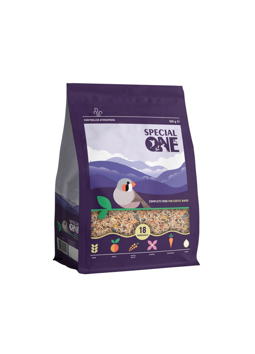 Полнорационный корм Speciаl One для экзотических птиц, 500 г Special One (231268522)