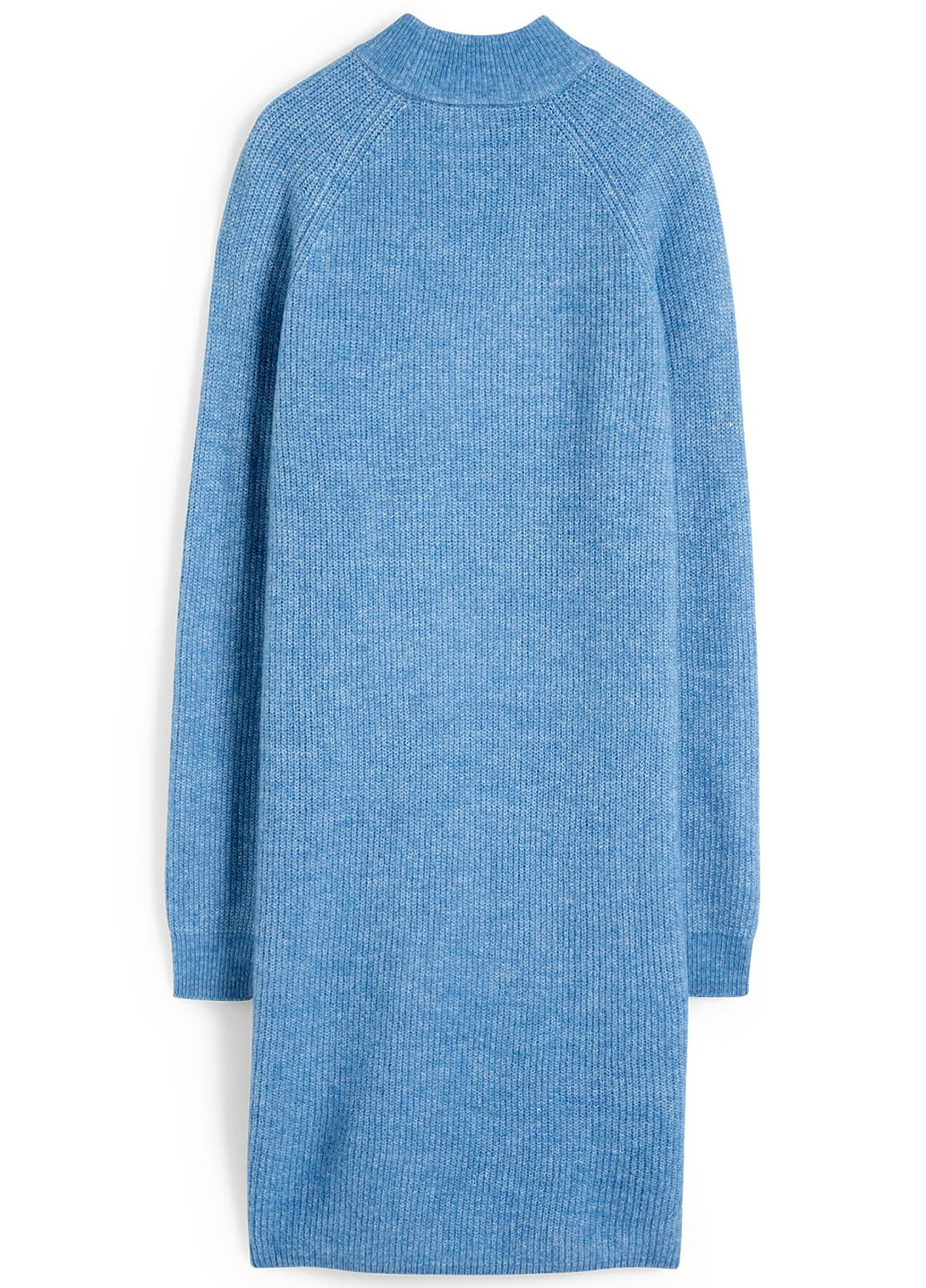 Голубое кэжуал платье платье-свитер C&A однотонное