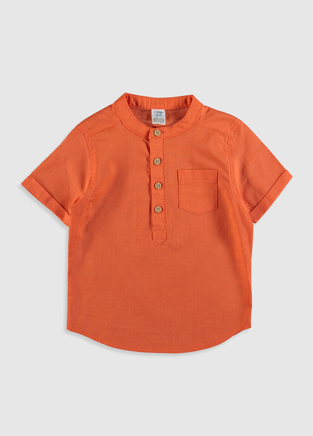 Оранжевая кэжуал рубашка однотонная LC Waikiki