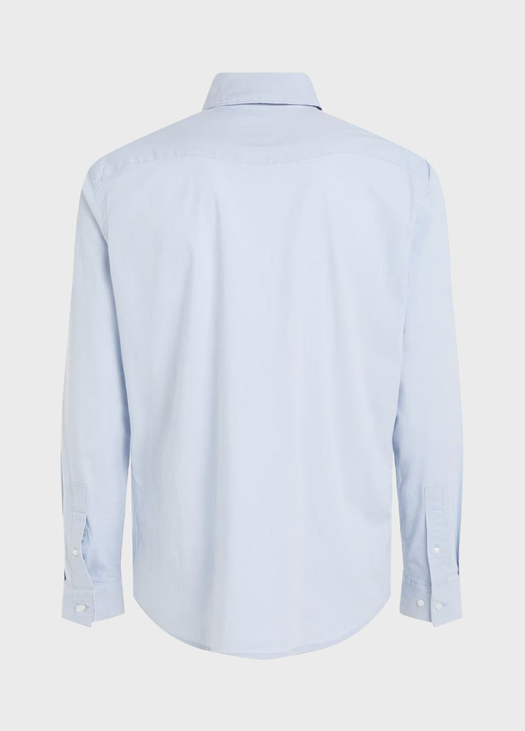 Голубой классическая, кэжуал рубашка однотонная Calvin Klein