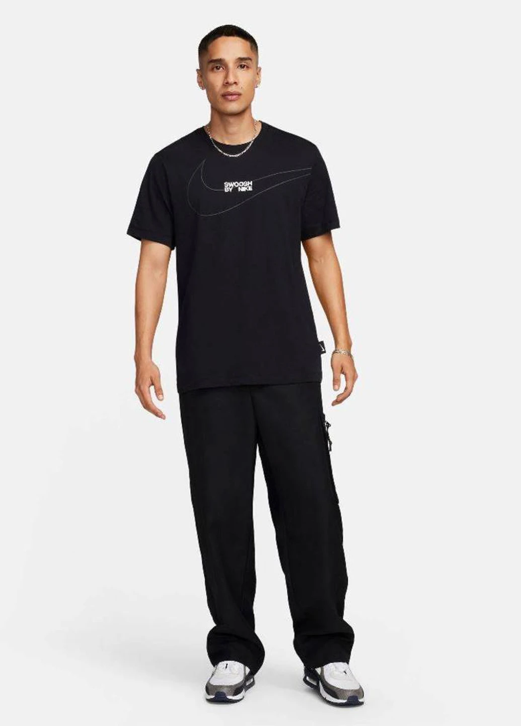 Черная футболка fq3785-010 Nike NSW LBR BIG SWOOSH TEE