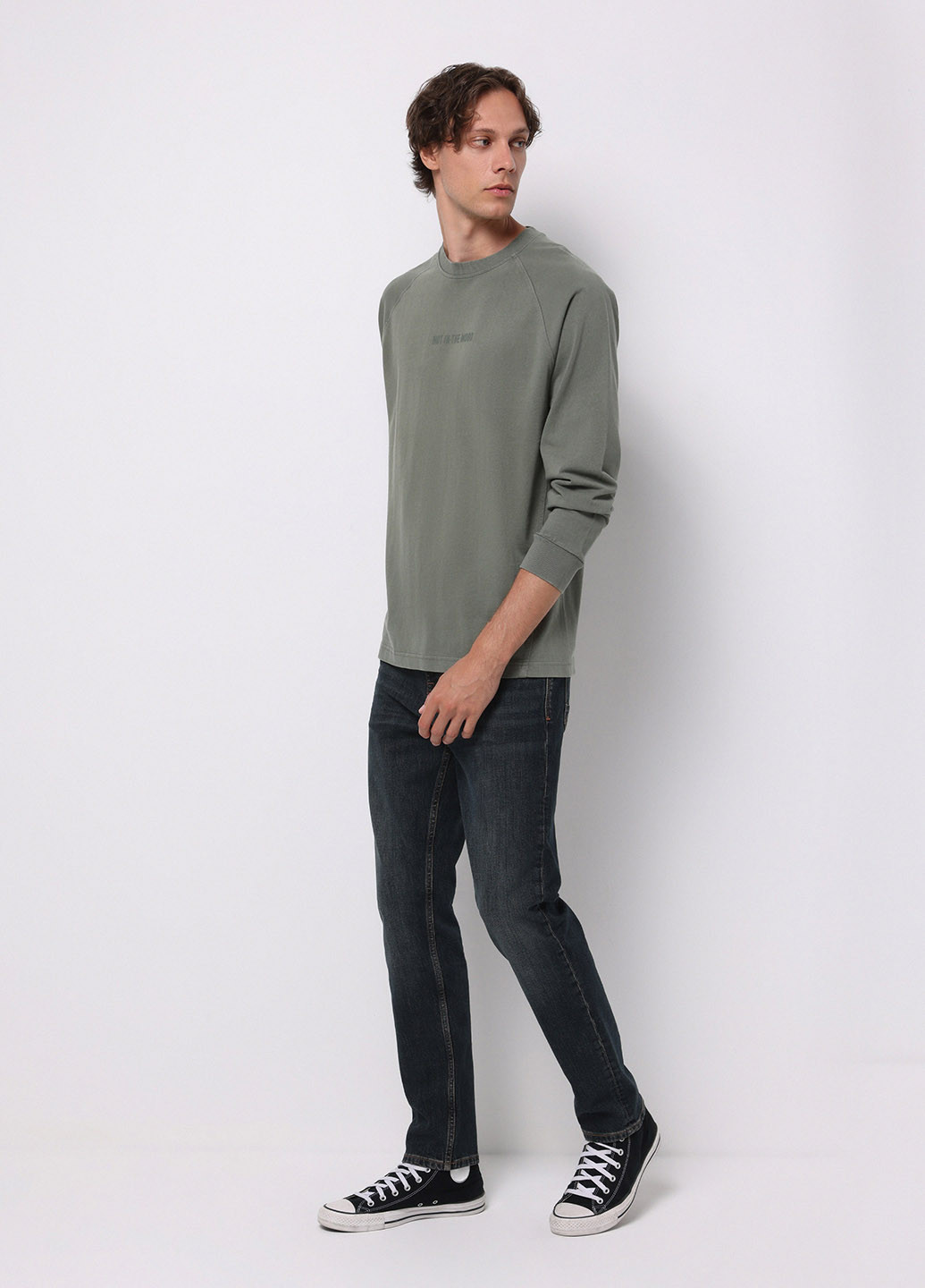 Темно-синие демисезонные регюлар фит джинсы Colin's