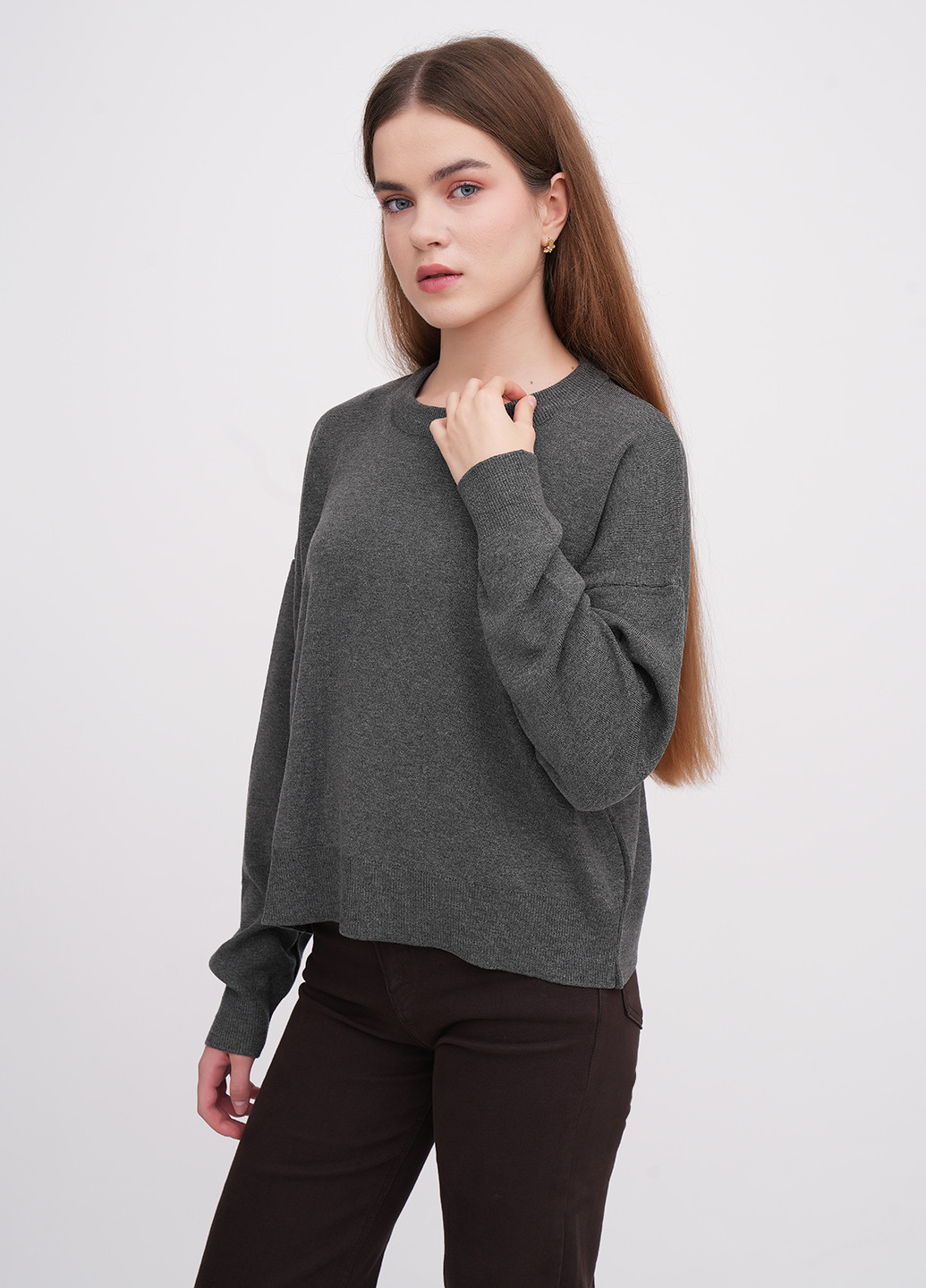 Темно-серый демисезонный свитер EQUILIBRI