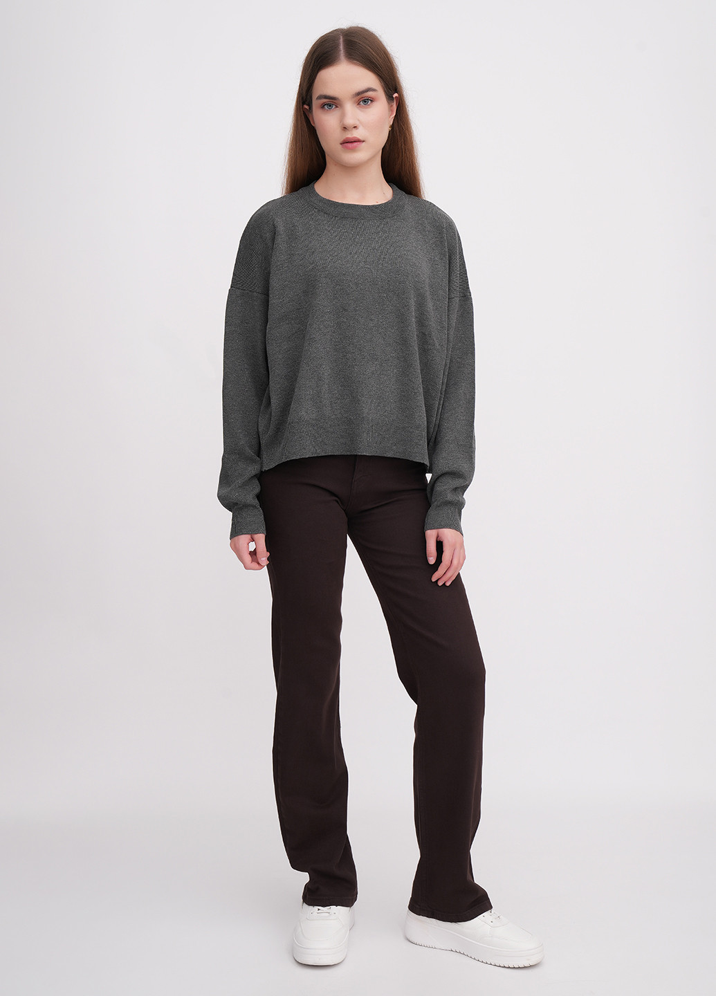 Темно-серый демисезонный свитер EQUILIBRI