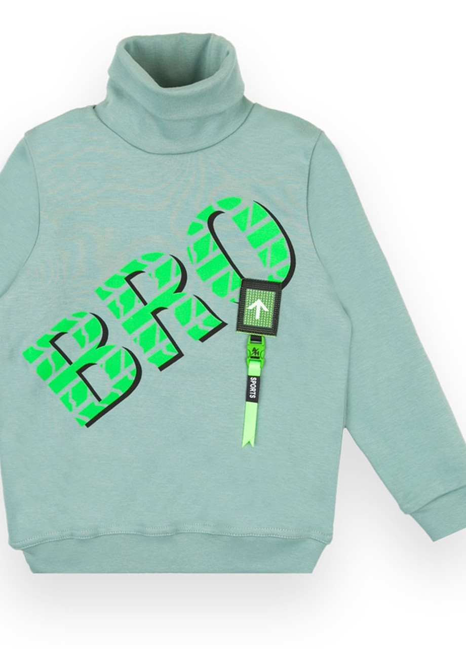 Зеленый зимний детский свитер для девочки sv-21-83-1 *bro* Габби