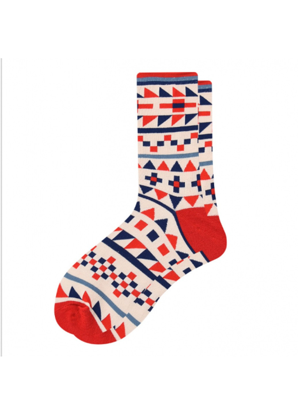 Білі шкарпетки mavkasocks яскраві та стильні етніка 1 пара MAVKA малюнки (254519992)