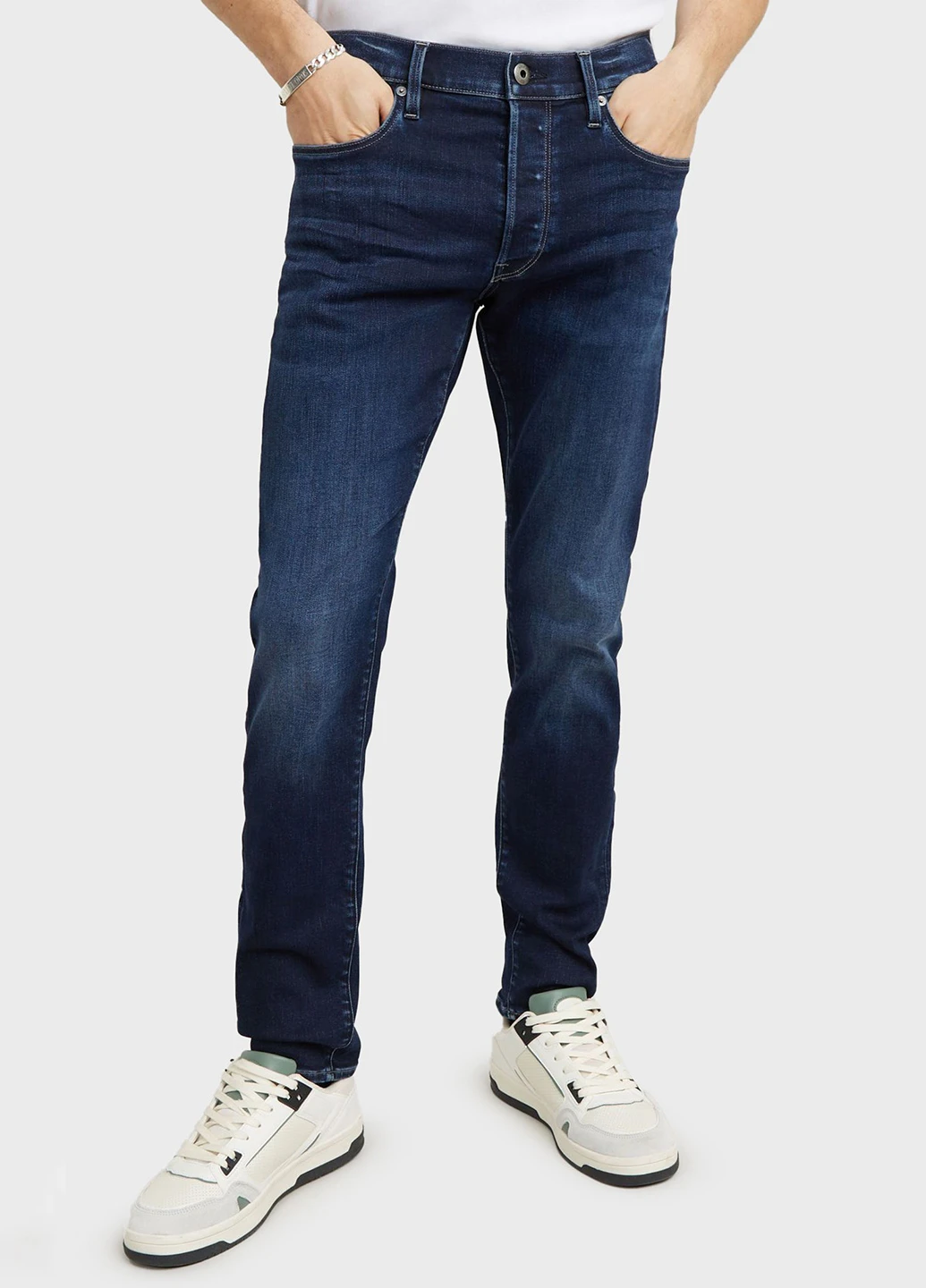 Синие демисезонные слим джинсы G-Star Raw