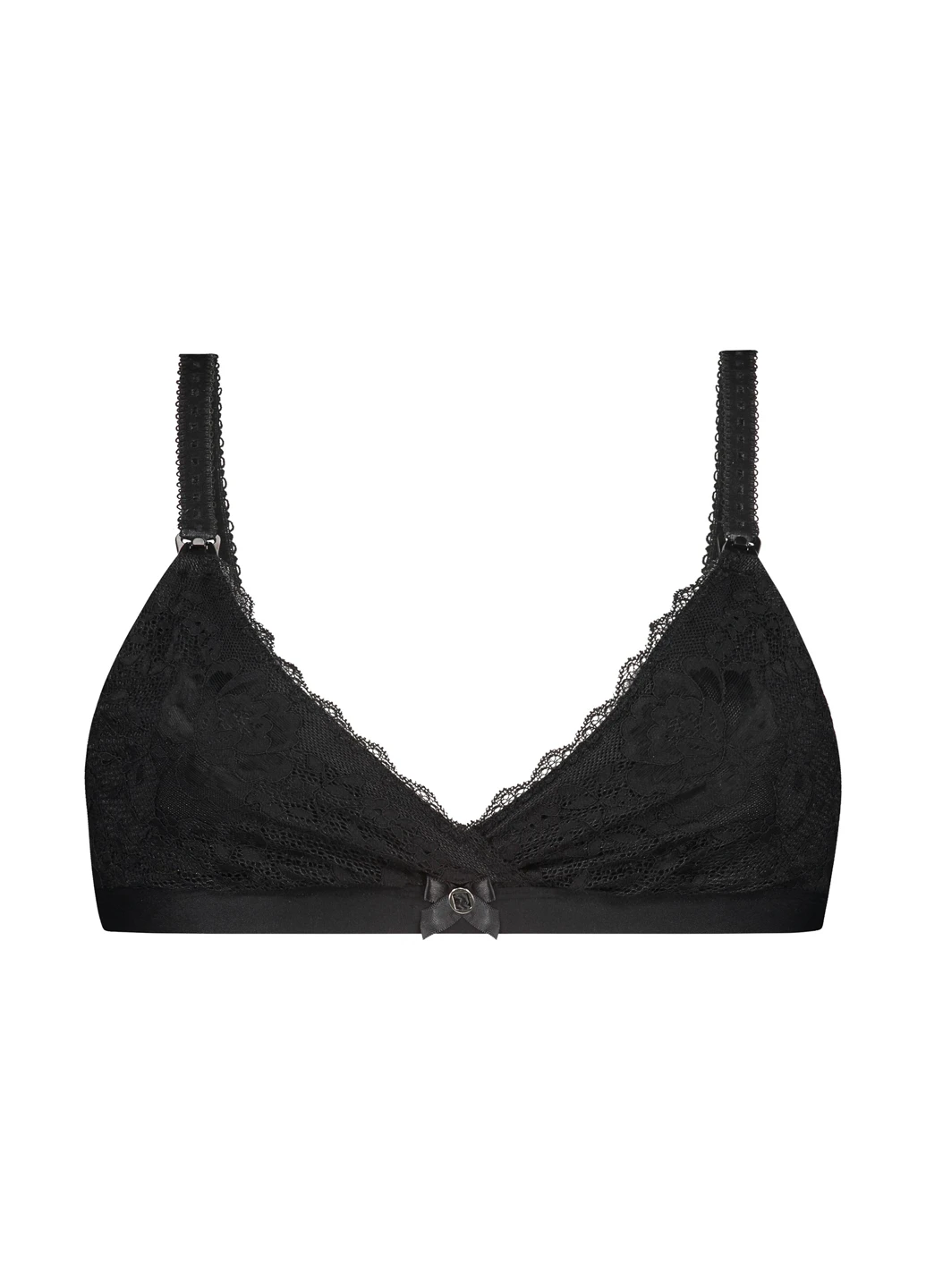 Чорний бюстгальтер для годуючих Hunkemoller без кісточок бавовна