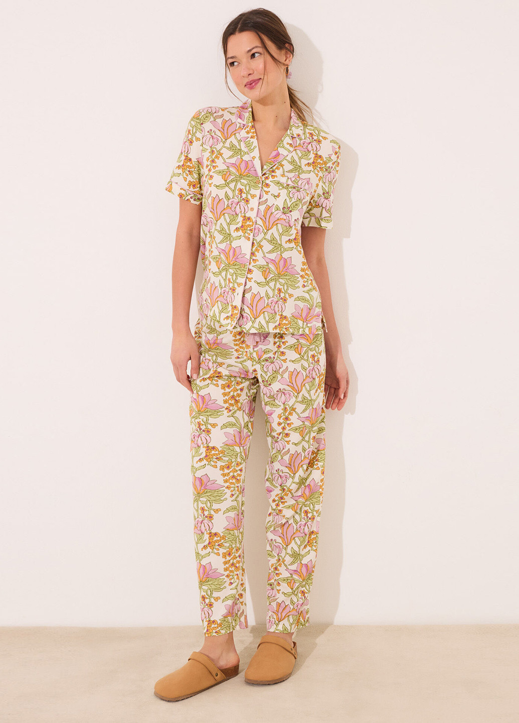 Біла всесезон піжама (сорочка, штани) сорочка + брюки Women'secret