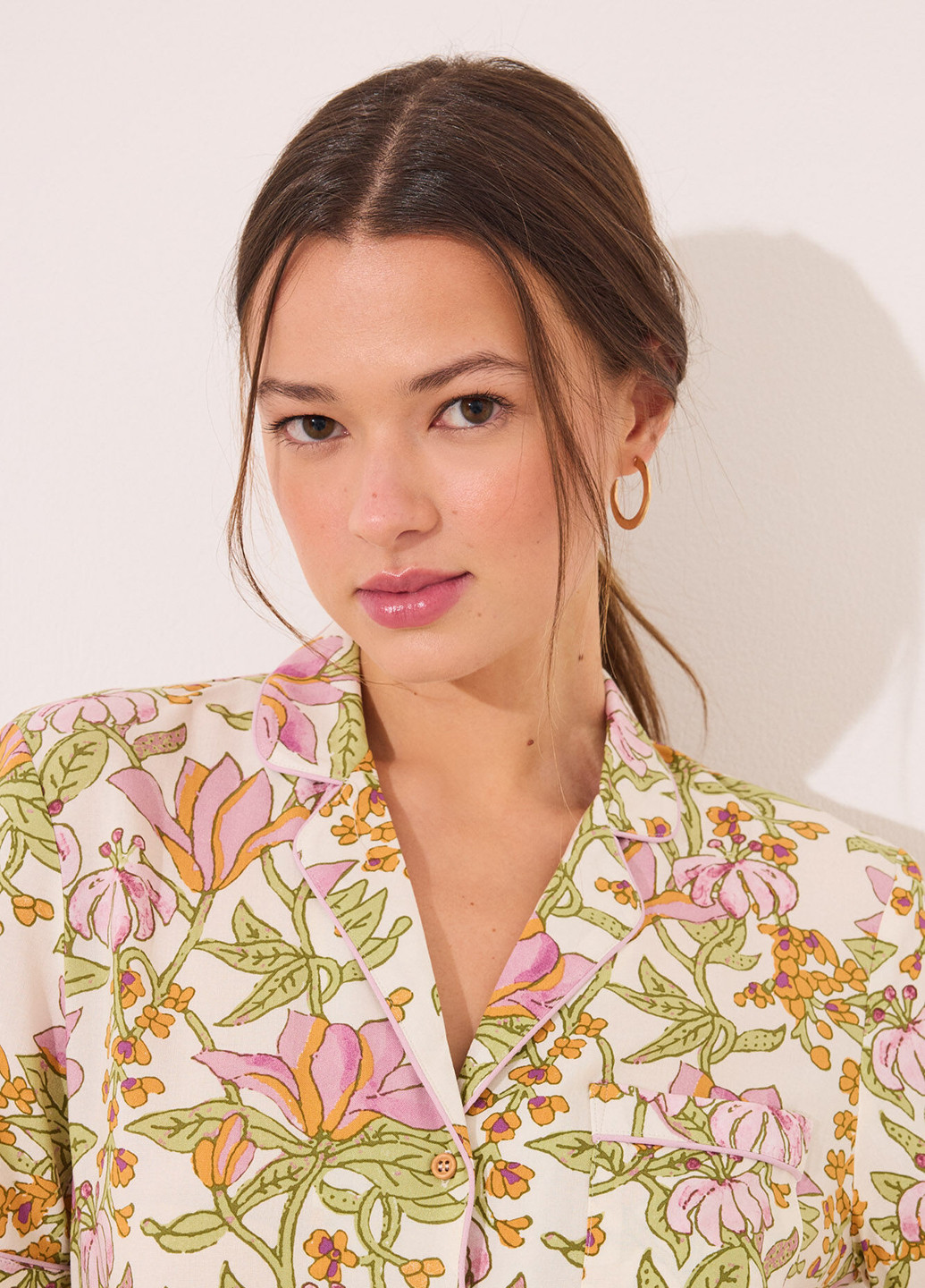 Біла всесезон піжама (сорочка, штани) сорочка + брюки Women'secret